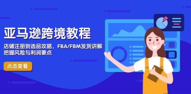 （14500期）亚马逊跨境教程，店铺注册到选品攻略，FBA/FBM发货讲解，把握风险与利润-3YVIP资源库