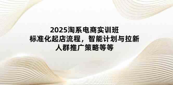 2025淘系电商实训班：标准化起店流程，智能计划与拉新，人群推广策略等等-3YVIP资源库