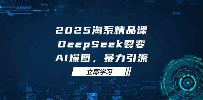 2025无界精品课，DeepSeek裂变，AI爆图，暴力引流助力淘系运营-3YVIP资源库