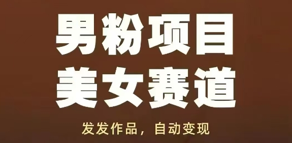 男粉项目美女赛道，发发作品，轻松获流自动变现-3YVIP资源库