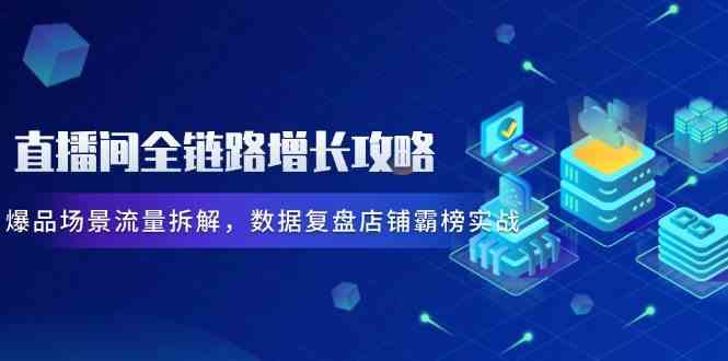 直播间全链路增长攻略，爆品场景流量拆解，数据复盘店铺霸榜实战-3YVIP资源库