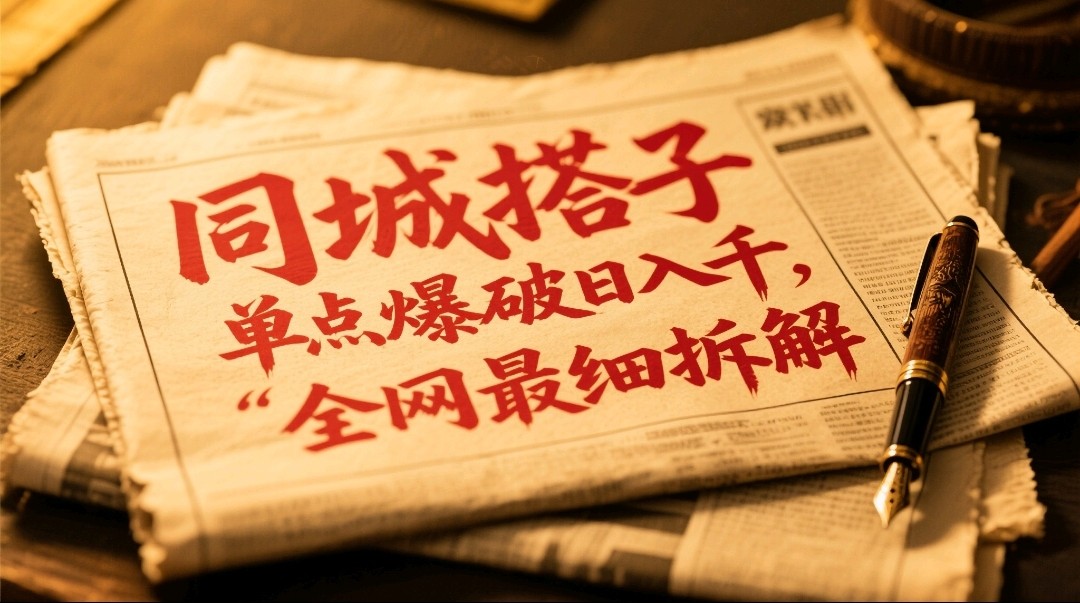 同城搭子群19.9单点爆破日入千，搭子组局月入万，全网最细拆解-3YVIP资源库