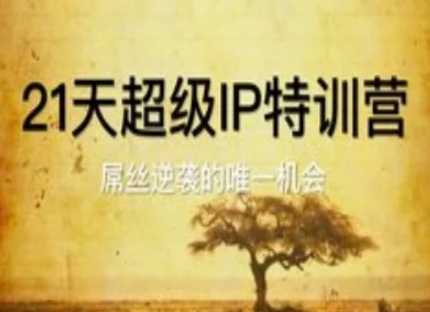 21天超级IP特训营，屌丝逆袭的唯一机会-3YVIP资源库