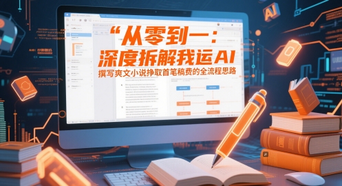 从零到一：深度拆解我运用AI撰写爽文小说挣取首笔稿费的全流程思路-3YVIP资源库