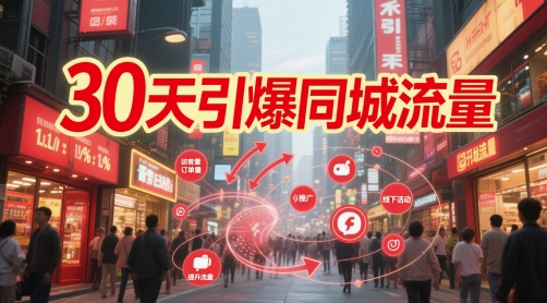 30天引爆同城流量：团购篇 认知篇 流量篇 来客篇 达人篇 老板人设IP篇 投流篇-3YVIP资源库