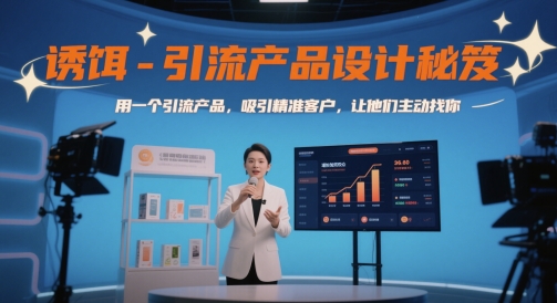 诱饵-引流产品设计秘笈，用一个引流产品，吸引精准客户，让他们主动找你-3YVIP资源库