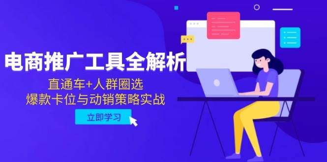 （14869期）电商推广工具全解析，直通车+人群圈选，爆款卡位与动销策略实战-3YVIP资源库