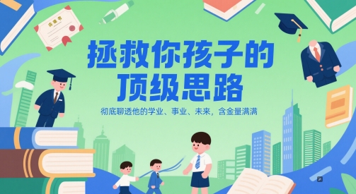 付费文章：拯救你孩子的顶级思路，彻底聊透他的学业、事业、未来，含金量满满-3YVIP资源库