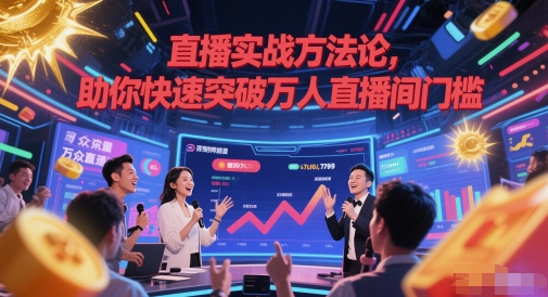 直播实战方法论，助你快速突破万人直播间门槛-3YVIP资源库