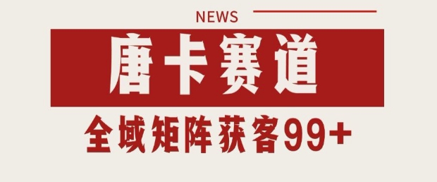 小红书某音唐卡赛道引流获客 自热矩阵日引200+【揭秘】-3YVIP资源库