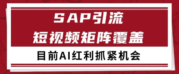 小红书某音sap赛道引流获客 自热矩阵日引200+【揭秘】-3YVIP资源库