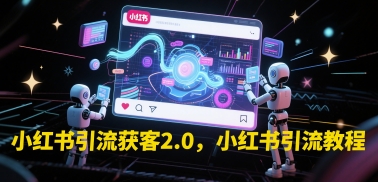 小红书引流获客2.0，小红书引流教程-3YVIP资源库