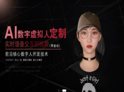 AI数字虚拟人定制，实时语音交互训练营（零基础），前沿核心数字人开发技术-3YVIP资源库