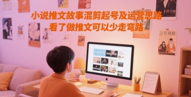 小说推文故事混剪起号及运营思路，看了做推文可以少走弯路-3YVIP资源库