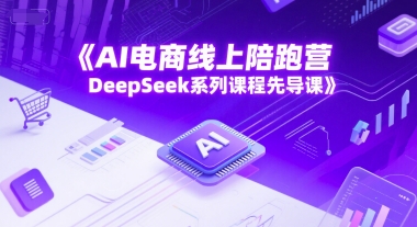 AI电商线上陪跑营，DeepSeek系列课程先导课-3YVIP资源库