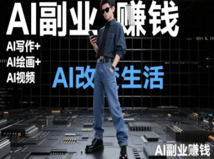 AI改变生活（Ai写作+AI绘画+Ai视频），AI副业挣钱-3YVIP资源库