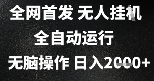 2025首发无人挂G项目，日入2k+，全自动运行，无脑操作，长期稳定 小白可玩【揭秘】-3YVIP资源库