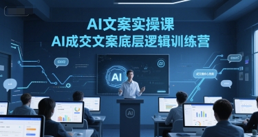 AI文案实操课，AI成交文案底层逻辑训练营-3YVIP资源库