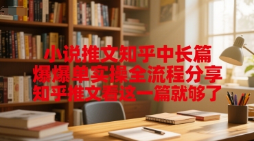 小说推文知乎中长篇爆单实操全流程分享，知乎推文看这一篇就够了-3YVIP资源库