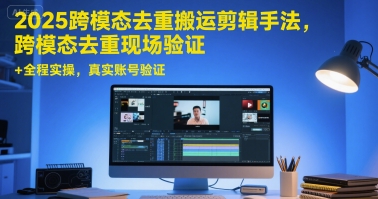 2025跨模态去重搬运剪辑手法，跨模态去重现场验证 +全程实操，真实账号验证-3YVIP资源库