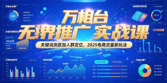 （15192期）万相台无界推广实战课，关键词测款加人群定位，2025电商流量新玩法-3YVIP资源库