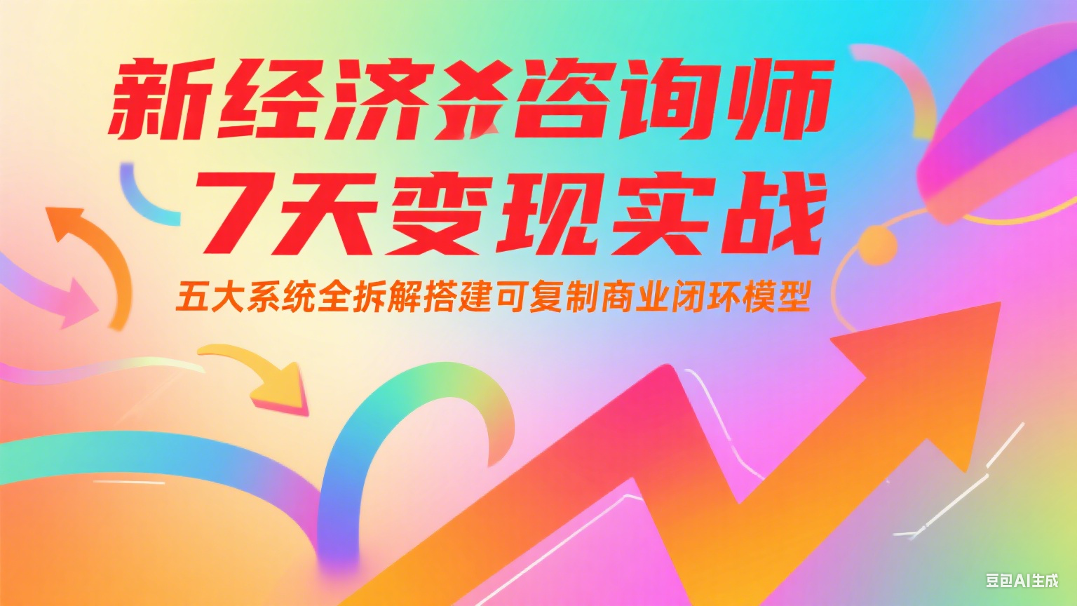 新经济咨询师 7 天变现实战：五大系统全拆解搭建可复制商业闭环模型-3YVIP资源库