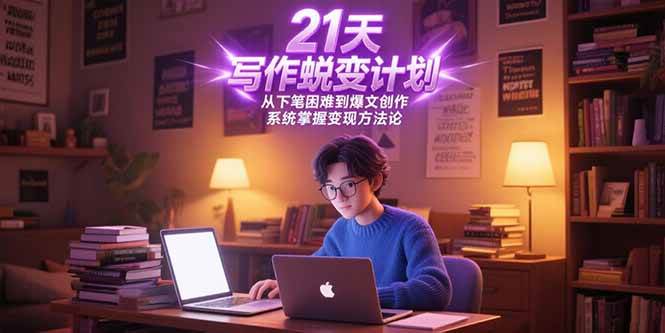 （15204期）21天写作蜕变计划，从下笔困难到爆文创作，系统掌握变现方法论-3YVIP资源库
