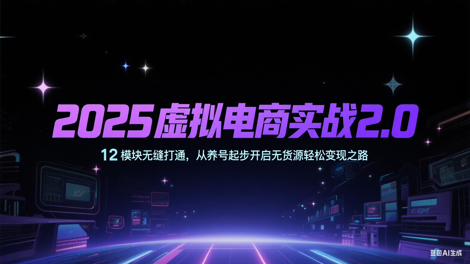 2025虚拟电商实战2.0，12模块无缝打通，从养号起步开启无货源轻松变现之路-3YVIP资源库