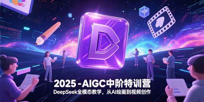 （15224期）2025-AIGC中阶特训营，DeepSeek全模态教学，从AI绘画到视频创作-3YVIP资源库