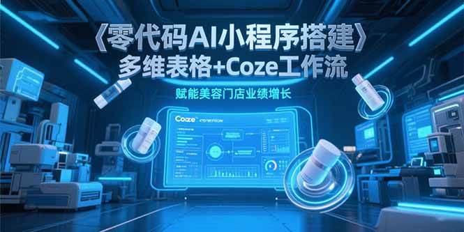 （15239期）零代码AI小程序搭建，多维表格+Coze工作流，赋能美容门店业绩增长-3YVIP资源库
