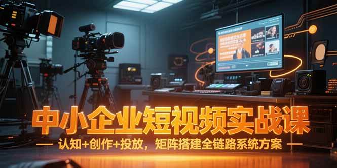 （15249期）中小企业短视频实战课，认知+创作+投放，矩阵搭建全链路系统方案-3YVIP资源库
