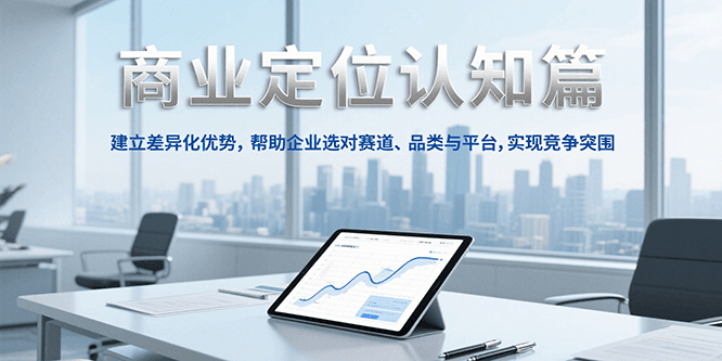 商业定位认知，建立差异化优势，帮助企业选对赛道、品类与平台，实现竞争突围-3YVIP资源库