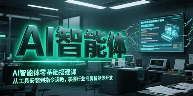 （15257期）AI智能体零基础搭建课，从工具安装到指令调教，掌握行业专属智能体开发…-3YVIP资源库