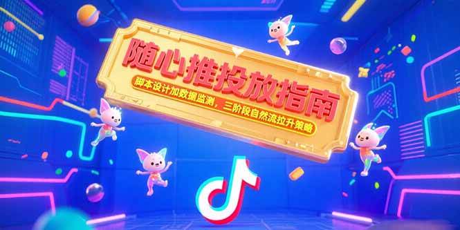 （15291期）随心推投放指南，脚本设计加数据监测，三阶段自然流拉升策略-3YVIP资源库