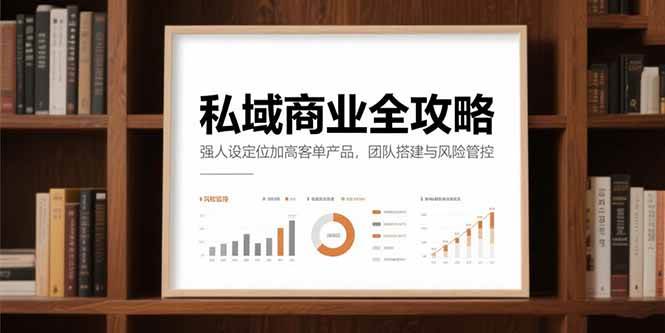 （15294期）私域商业全攻略，强人设定位加高客单产品，团队搭建与风险管控-3YVIP资源库