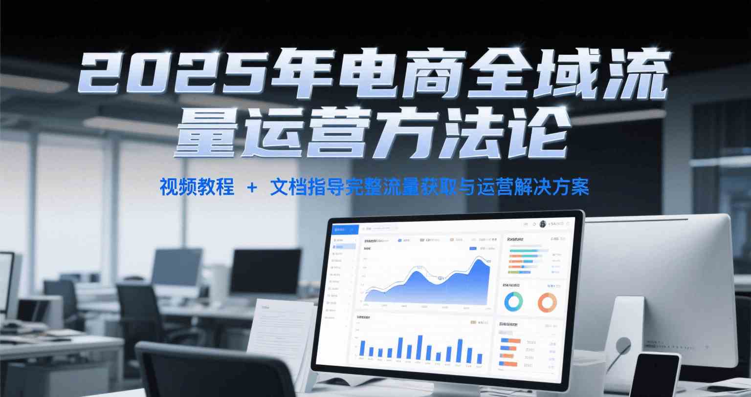 2025年电商全域流量运营方法论，视频教程+文档指导完整流量获取与运营解决方案-3YVIP资源库