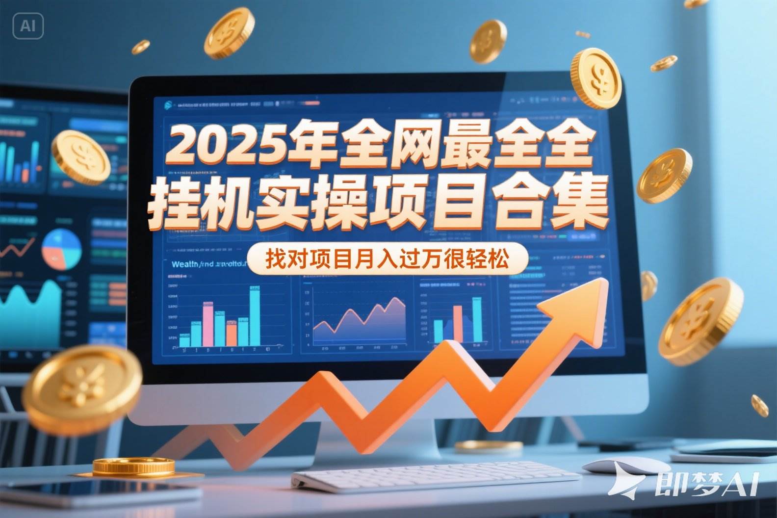 （15303期）2025年挂机实操项目实操演练，挂机类型，AI直播类型，轻资产创业类型…-3YVIP资源库
