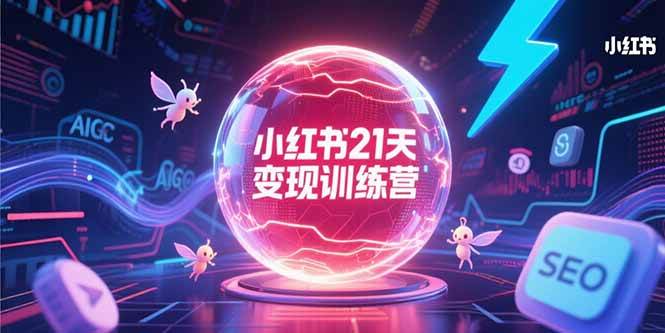 （15328期）小红书21天变现训练营，AIGC工具高效应用，SEO优化核心技巧-3YVIP资源库