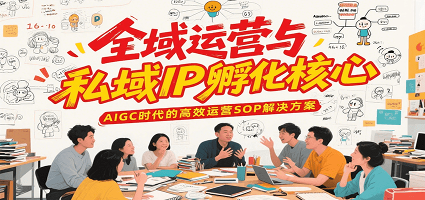 全域运营与私域IP孵化核心，AIGC时代的高效运营SOP解决方案-3YVIP资源库