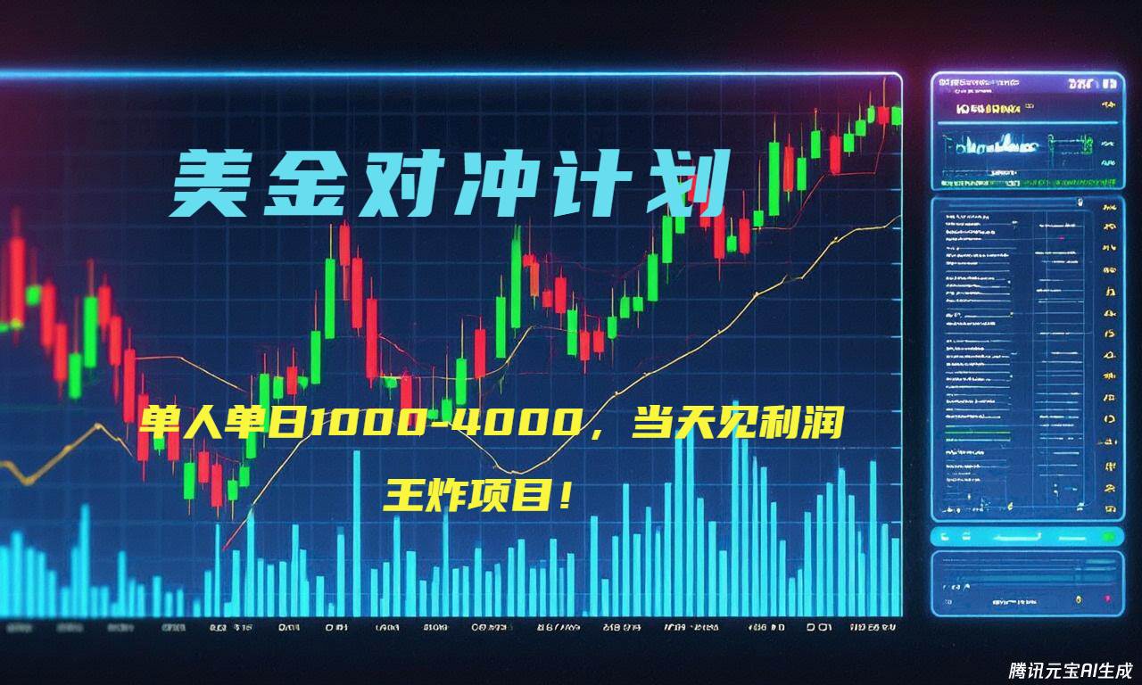 （15333期）2025年最暴力项目“美金先登计划”最新最强对冲战法，每日实际收益1K-4K-3YVIP资源库