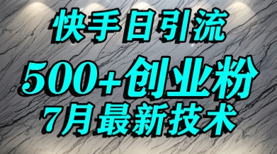 创业粉怎么打？快手精准引流创业粉，宝妈群体日进500+精准流量-3YVIP资源库