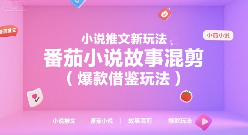 小说推文新玩法，番茄小说故事混剪（爆款借鉴玩法）-3YVIP资源库