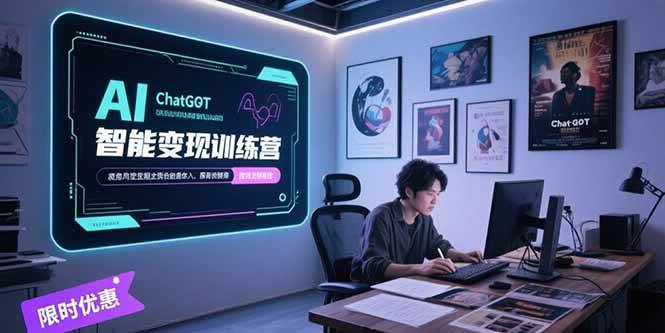 （15389期）AI智能变现训练营，ChatGPT写作变现，电影解说制作，图文带货方法论-3YVIP资源库