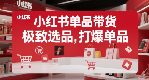 小红书单品带货，极致选品，打爆单品（更新）-3YVIP资源库