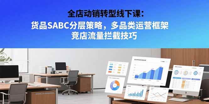 （15419期）全店动销转型线下课：货品SABC分层策略，多品类运营框架 竞店流量拦截技巧-3YVIP资源库