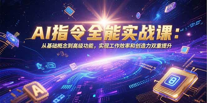 （15455期）AI指令全能实战课：从基础概念到高级功能，实现工作效率和创造力双重提升-3YVIP资源库
