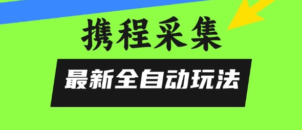 携程信息采集全自动玩法，0风控，无脑开干【揭秘】-3YVIP资源库