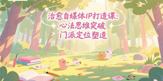 （15464期）治愈自媒体IP打造课：心法思维突破，门派定位塑造，商业闭环搭建-3YVIP资源库