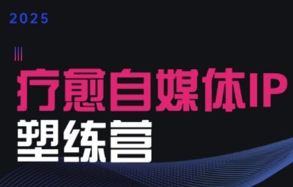 2025治愈自媒体IP训练营，专为疗愈领域从业者打造-3YVIP资源库
