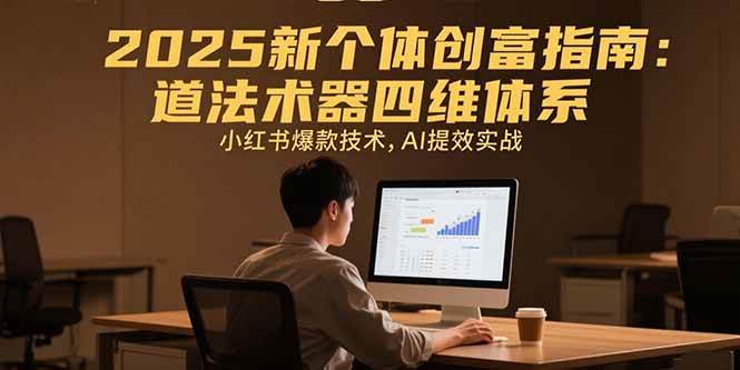 （15477期）2025新个体创富指南：道法术器四维体系，小红书爆款技术，AI提效实战-3YVIP资源库